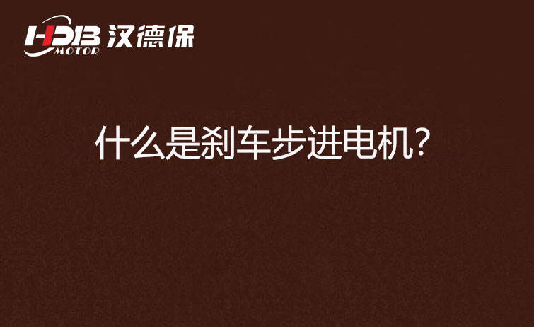 什么是剎車步進電機？